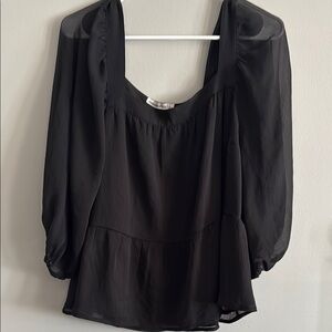 Elegant Black Women's Top